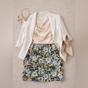 Wild Fable Floral Pencil Skirt - Multicolor size 0